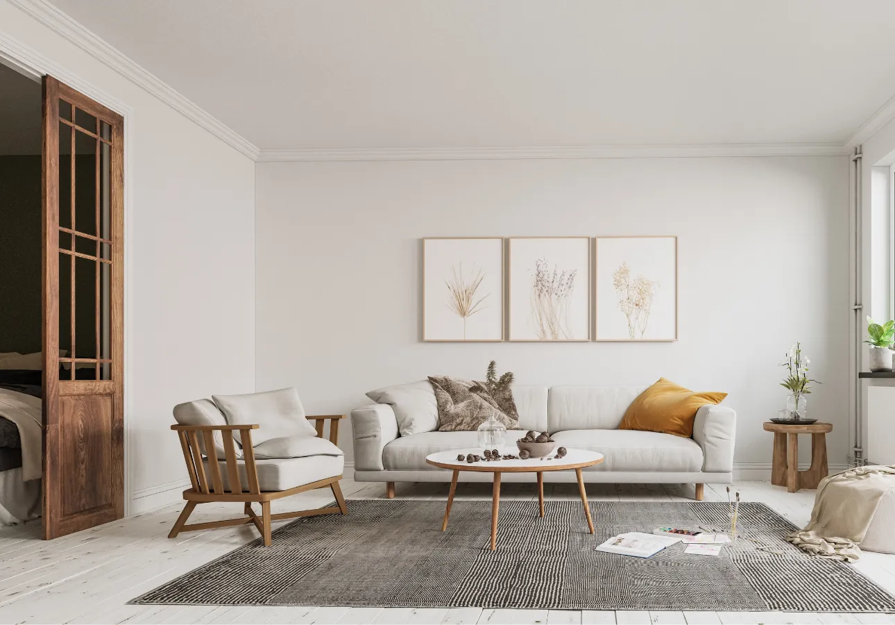 Modern detached ADU interior living space Dallas TX