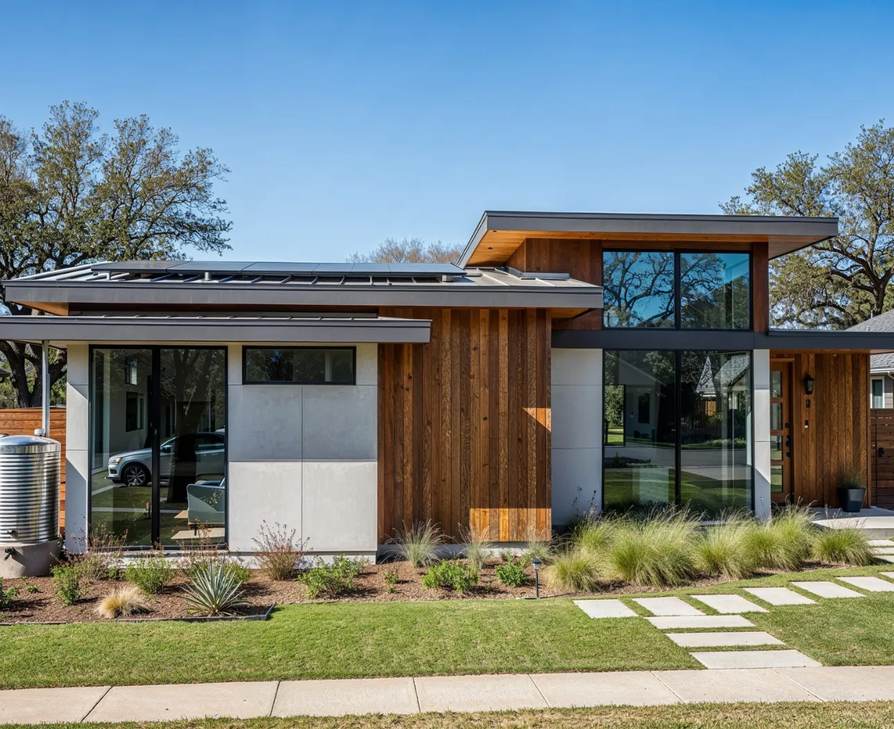 EcoSmart ADU build with solar panels Dallas Texas