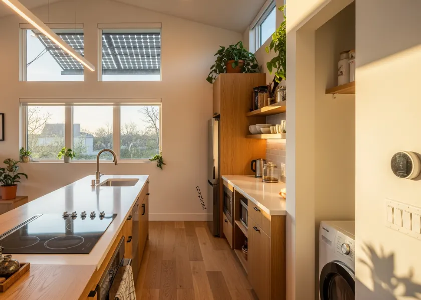 Energy-efficient ADU interior design Dallas TX